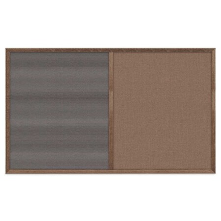 United Visual Products Slim Style Indoor Enclosed Corkboard, 18 UV501SC-SATIN-BLSPRU